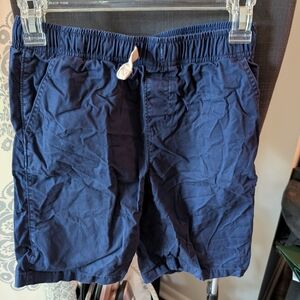Lands' End Dark Blue Elastic Uniform Shorts